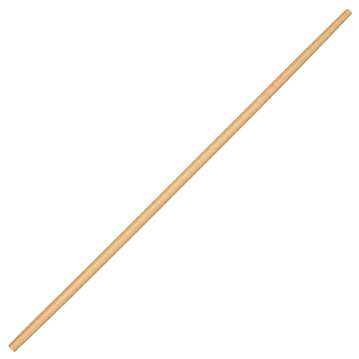 Full-length natural wood bo staff